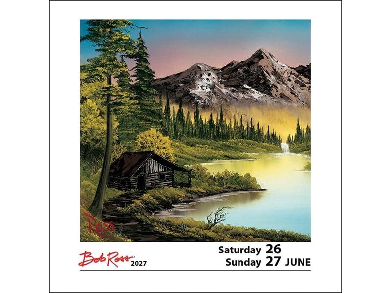 simon & schuster Bob Ross 2027 Day-to-Day Calendar