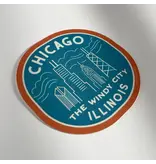 Paper Parasol Press Retro Chicago Sticker