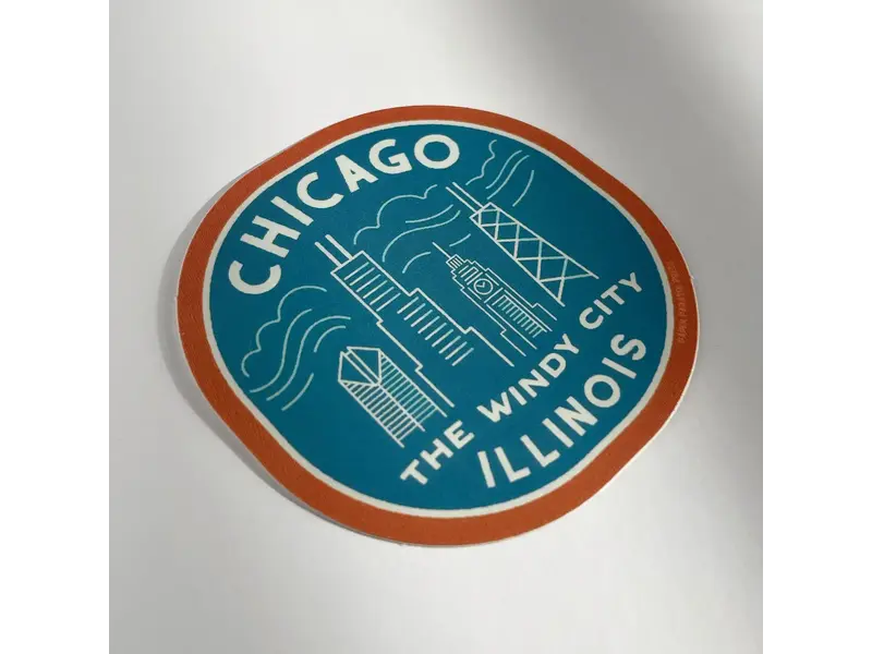 Paper Parasol Press Retro Chicago Sticker