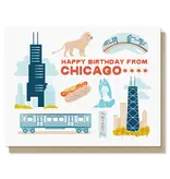 Paper Parasol Press Happy Birthday from Chicago Card