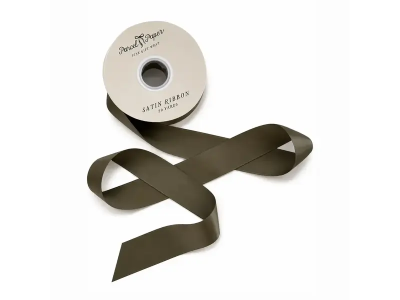 Parcel Paper 'evergreen' Satin Ribbon