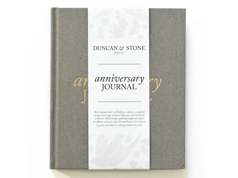 Duncan & Stone Paper Co. Anniversary Journal | Wedding Book | Gift For Wife or Spouse
