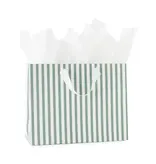 Sugar Paper Dark Green Stripe Large Gift Bag