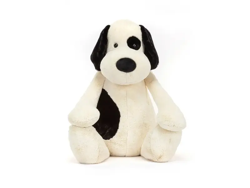 JellyCat Inc Bashful Black & Cream Puppy Gigantic