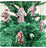 SoapElenGlen Dachshund Christmas Tree Ornament