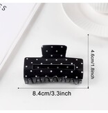 SoapElenGlen Classic Polka Dot Square Hair Claw