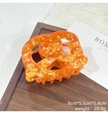 SoapElenGlen Pretzel Bakery Inspired Hair Claw - Coffee L