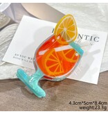 SoapElenGlen Beach Drink Cocktail Hair Claw Clip