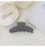 SoapElenGlen Glossy Diagonal Stripe Acrylic Hair Claw Clip