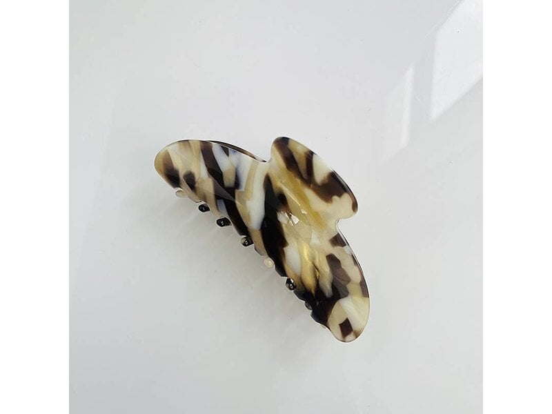 SoapElenGlen Glossy Diagonal Stripe Acrylic Hair Claw Clip