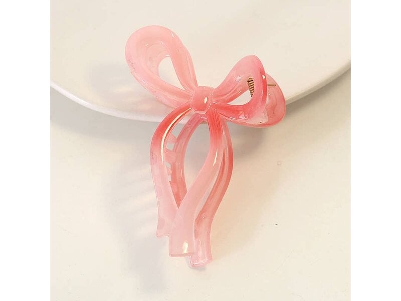 SoapElenGlen Gradient Jelly Color Bow Hair Claw