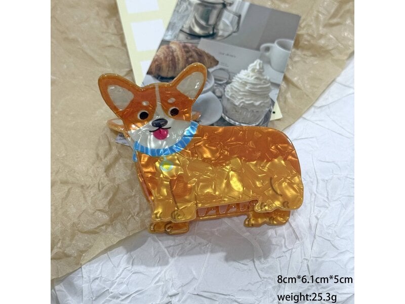 SoapElenGlen Corgi Hair Clip