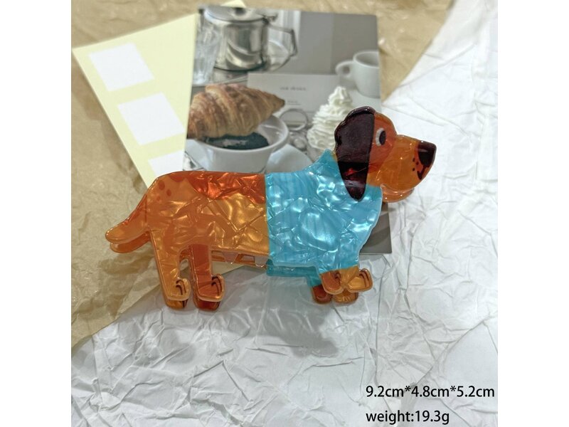 SoapElenGlen Dachshund Hair Clip