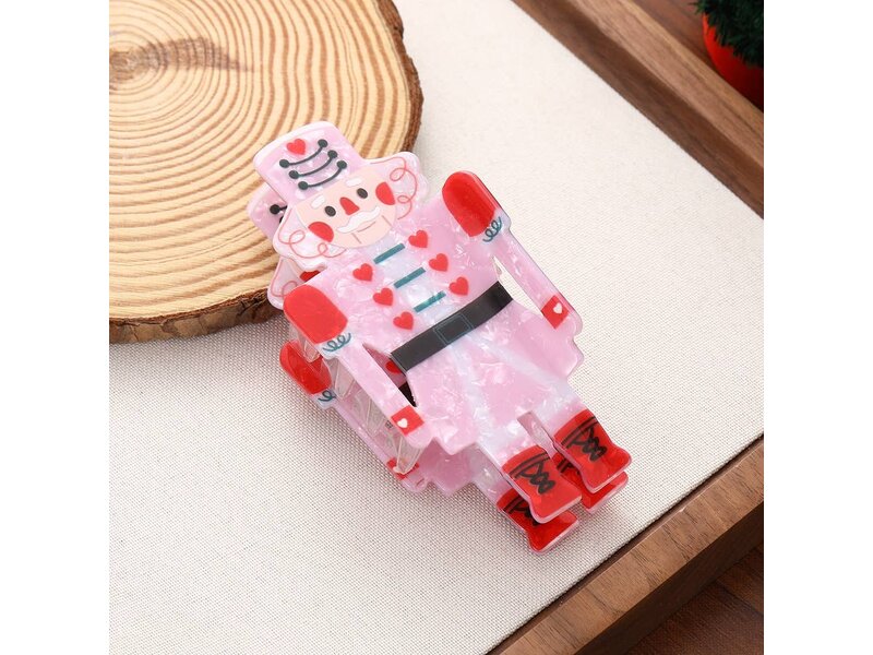 SoapElenGlen Nutcracker Christmas Hair Claw