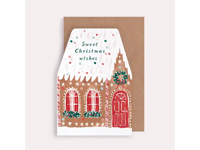 Sister Paper Co. Gingerbread House Christmas Card