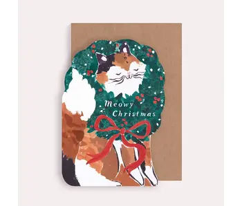 Cat Meowy Christmas Card