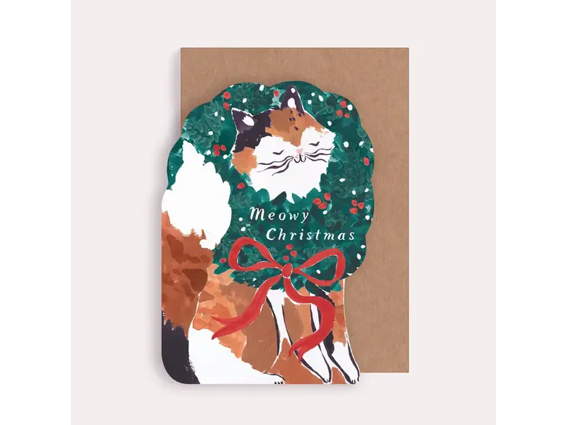 Sister Paper Co. Cat Meowy Christmas Card