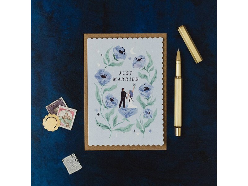 Sister Paper Co. Botanical Wedding Card | Newlyweds Wedding Greeting Cards
