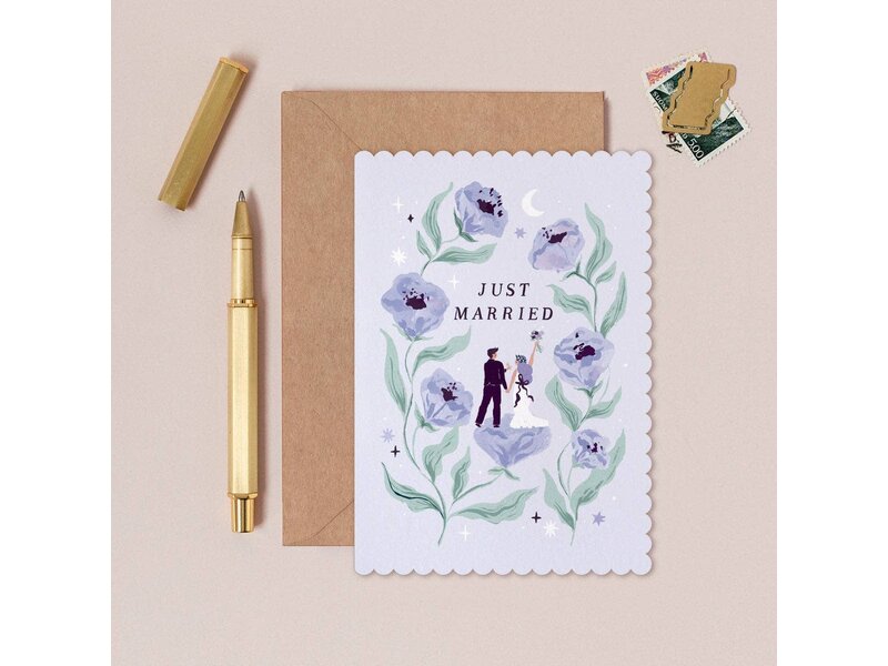 Sister Paper Co. Botanical Wedding Card | Newlyweds Wedding Greeting Cards