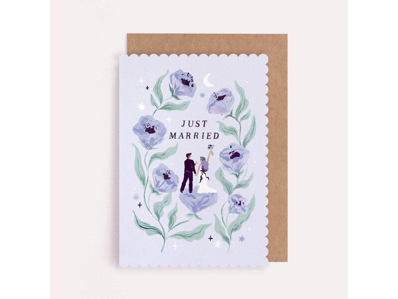 Sister Paper Co. Botanical Wedding Card | Newlyweds Wedding Greeting Cards