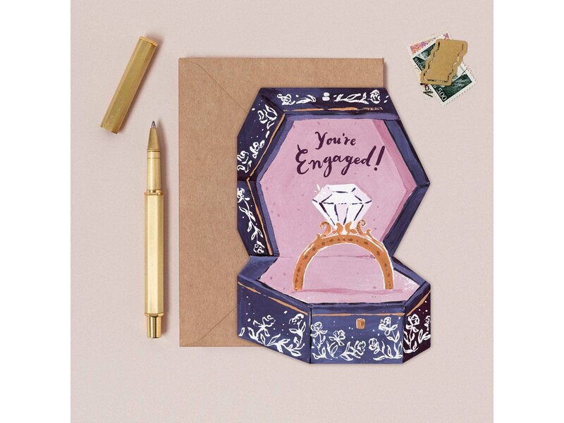 Sister Paper Co. Engagement Ring Box Card | Engagement & Wedding Cards