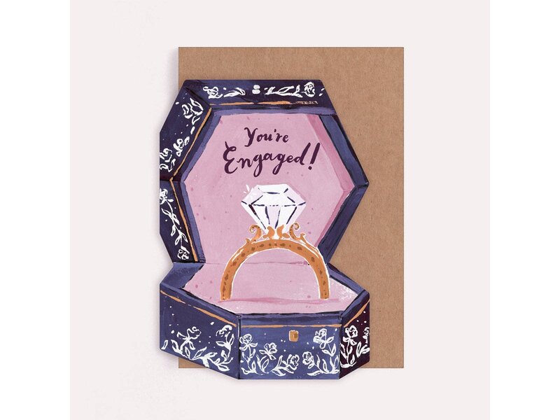Sister Paper Co. Engagement Ring Box Card | Engagement & Wedding Cards