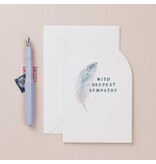 Sister Paper Co. Feather Sympathy Card | Condolences Cards | Greeting Cards