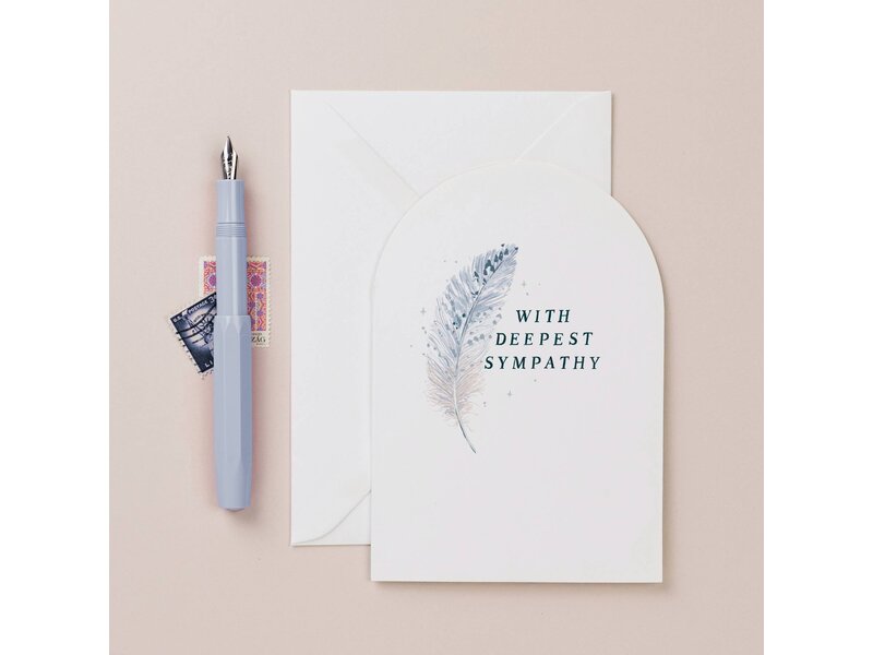 Sister Paper Co. Feather Sympathy Card | Condolences Cards | Greeting Cards