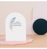 Sister Paper Co. Feather Sympathy Card | Condolences Cards | Greeting Cards