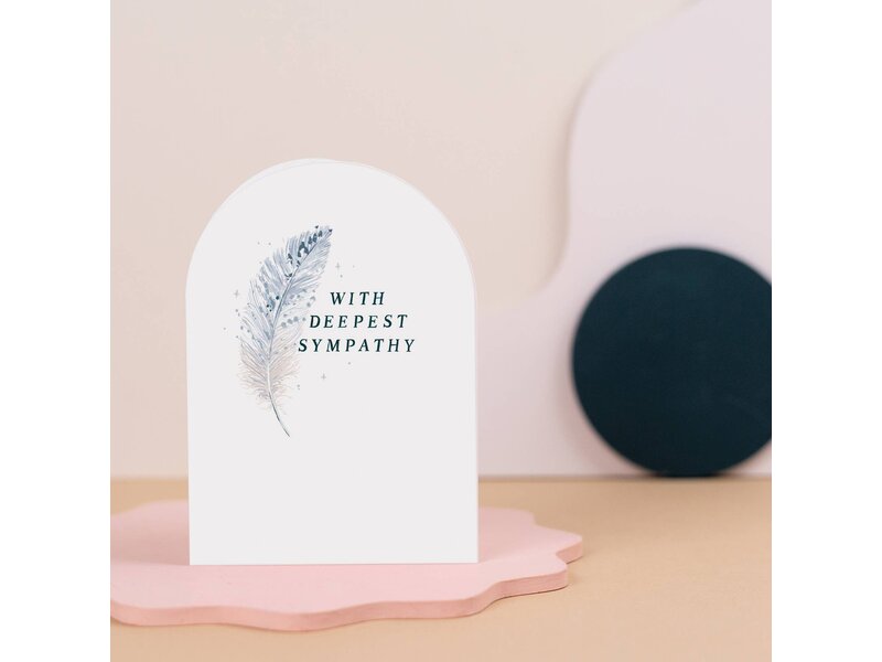 Sister Paper Co. Feather Sympathy Card | Condolences Cards | Greeting Cards