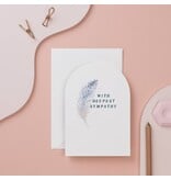 Sister Paper Co. Feather Sympathy Card | Condolences Cards | Greeting Cards