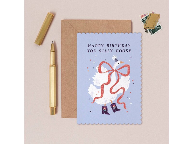 Sister Paper Co. Silly Goose Birthday Card | Funny Birthday Cards
