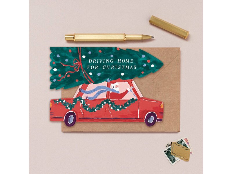 Sister Paper Co. Driving Home For Christmas Card