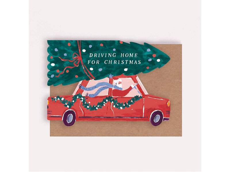 Sister Paper Co. Driving Home For Christmas Card