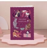 Sister Paper Co. Feline Festive Cats Christmas Card