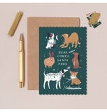 Sister Paper Co. Santa Paws Dogs Christmas Card