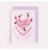 Sister Paper Co. Kitsch Cake Birthday Card | Female Birthday Cards | Birthday
