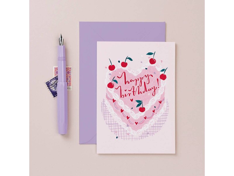 Sister Paper Co. Kitsch Cake Birthday Card | Female Birthday Cards | Birthday