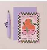 Sister Paper Co. Squeeze The Day Oranges Card | Pun Birthday Cards