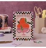 Sister Paper Co. Squeeze The Day Oranges Card | Pun Birthday Cards
