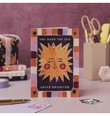 Sister Paper Co. Sun Shine Brighter Card | Love Cards | Friendship Cards