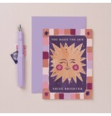 Sister Paper Co. Sun Shine Brighter Card | Love Cards | Friendship Cards