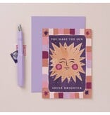 Sister Paper Co. Sun Shine Brighter Card | Love Cards | Friendship Cards