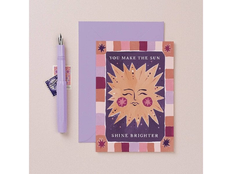 Sister Paper Co. Sun Shine Brighter Card | Love Cards | Friendship Cards