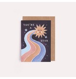 Sister Paper Co. You're A Star Mini Card | Thank You Cards | Mini Cards