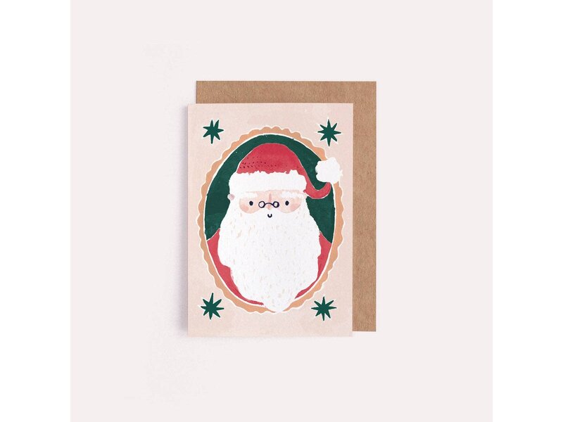 Sister Paper Co. Santa Mini Christmas Card