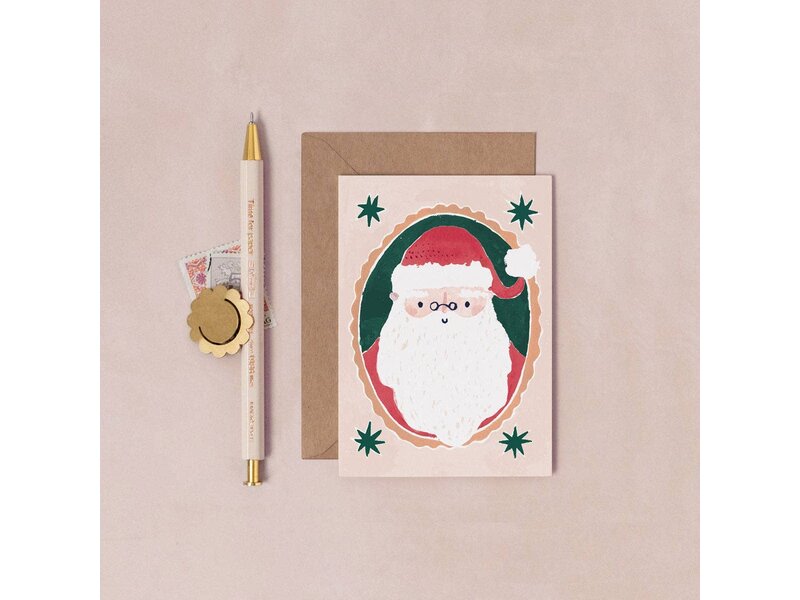 Sister Paper Co. Santa Mini Christmas Card