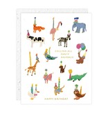Seedlings Animal Party - Birthday Card