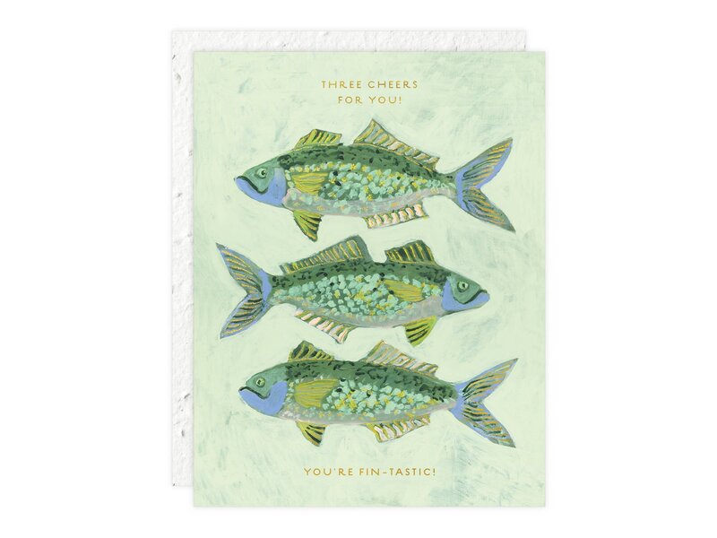 Seedlings One Fish, Two Fish - Congratulations Card