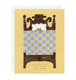 Seedlings Cat Nap - Get Well Card